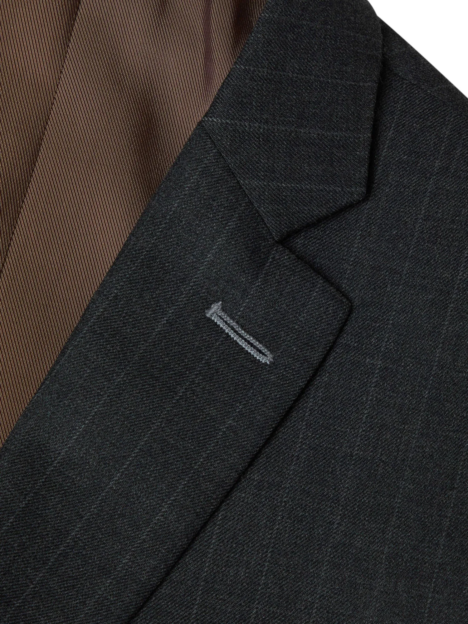 DANIEL GRAHAME Dark Grey Pinstripe Suit Jacket