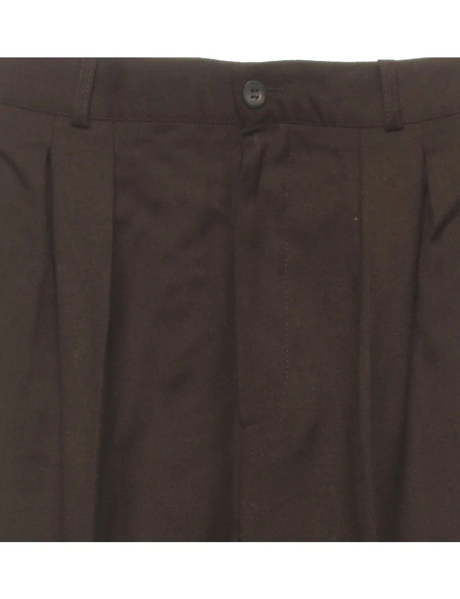 Dark Brown Classic Trousers - W26 L31