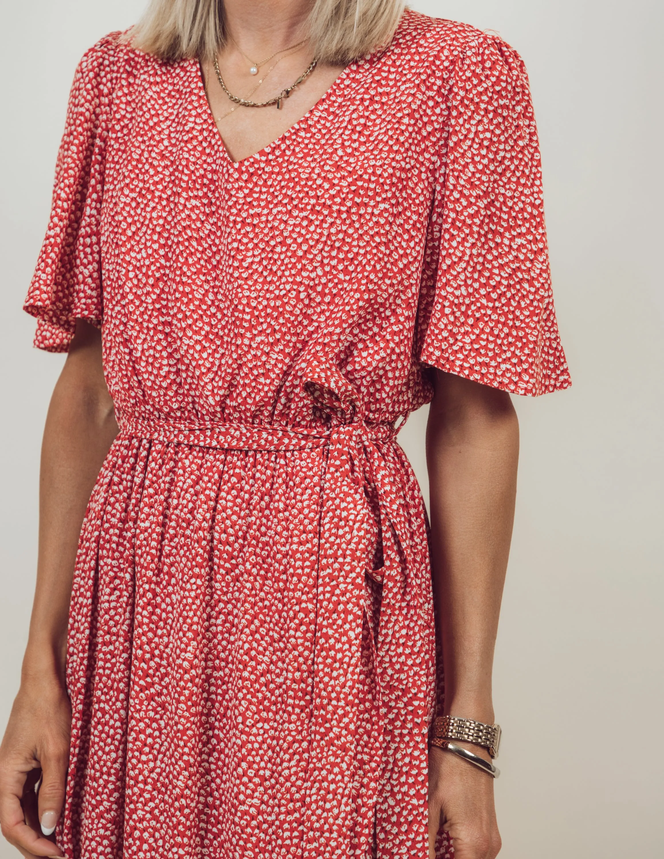 Delilah Printed Wrap Dress