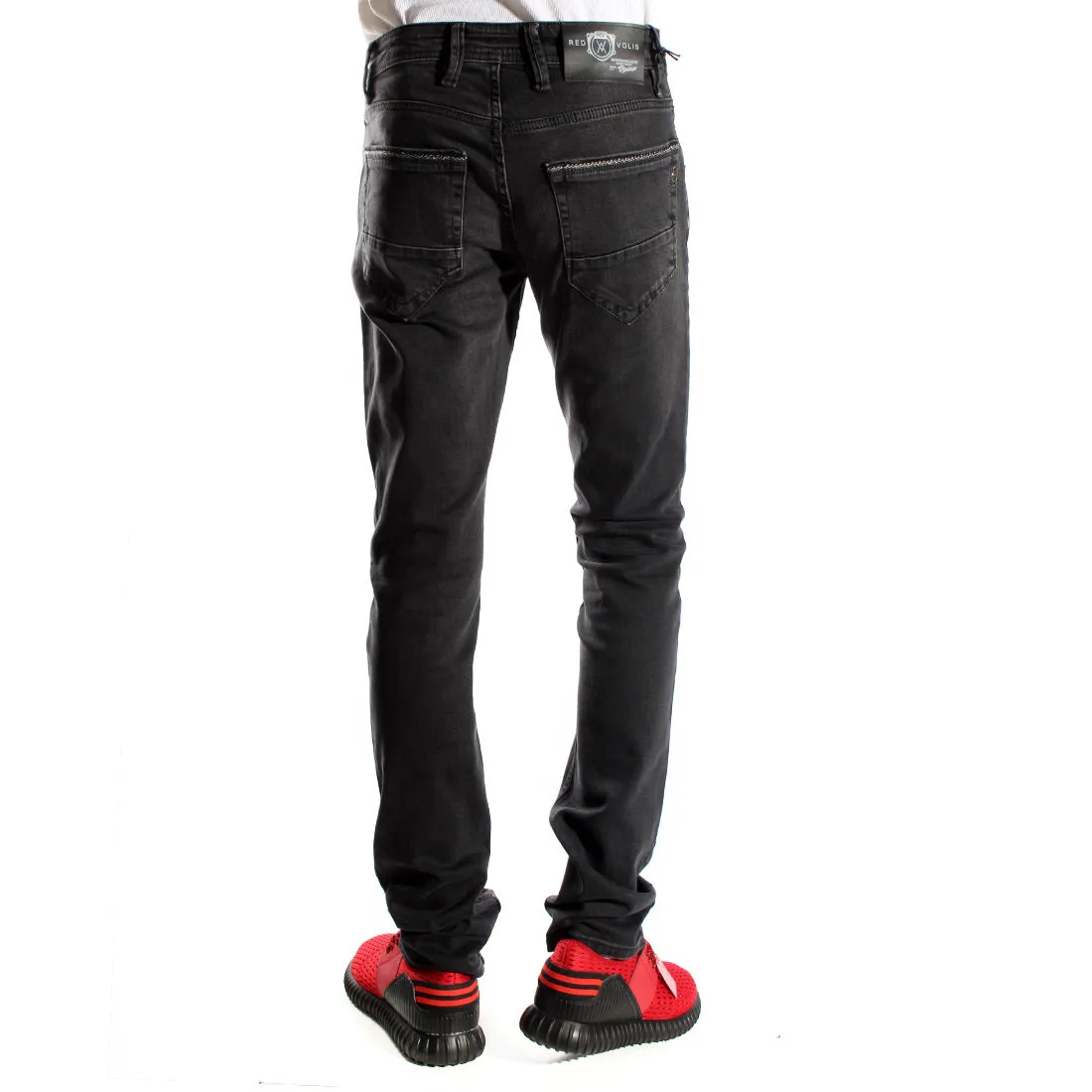 Denim black Pants/ made in turkey -3374