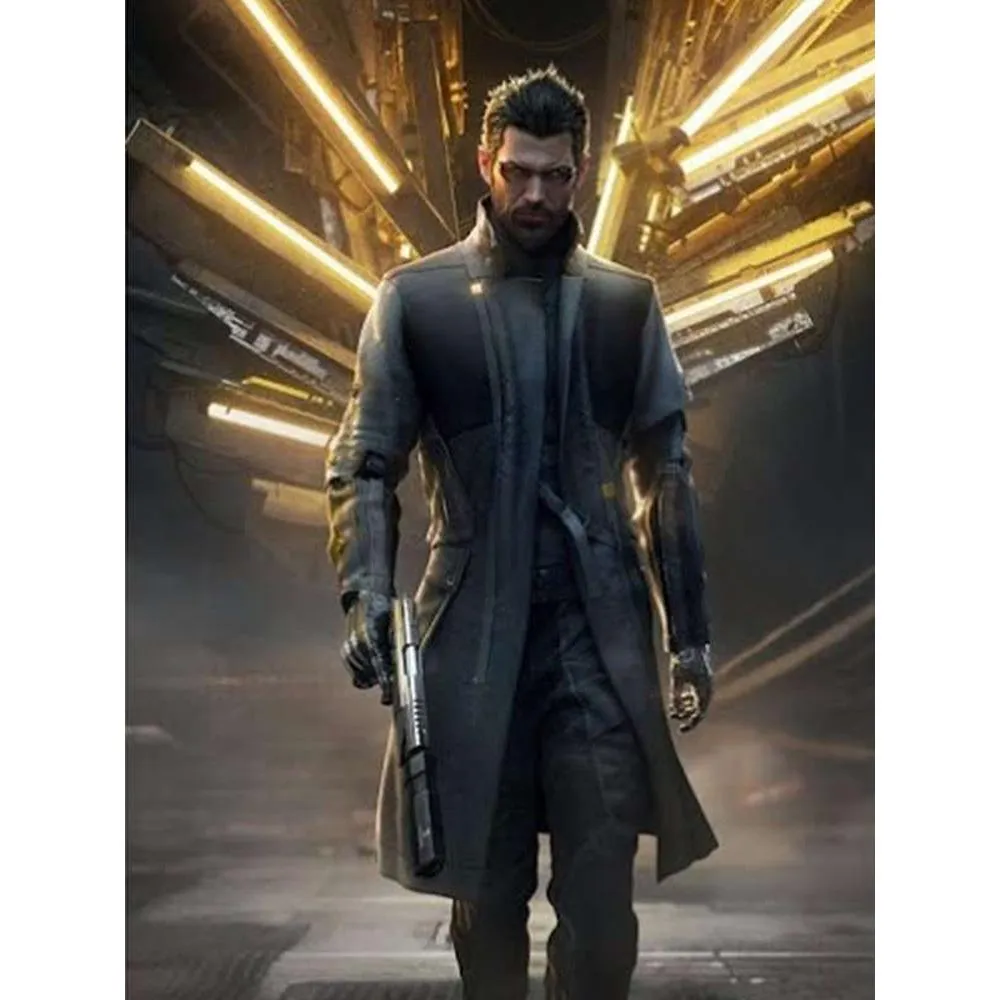 Deus Ex Mankind Divided Adam Jensen Black Trench Coat