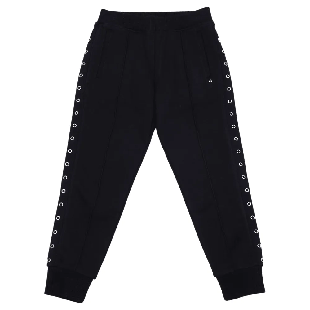 Diesel Girls Pjnaily Joggers with Eyelets in Black