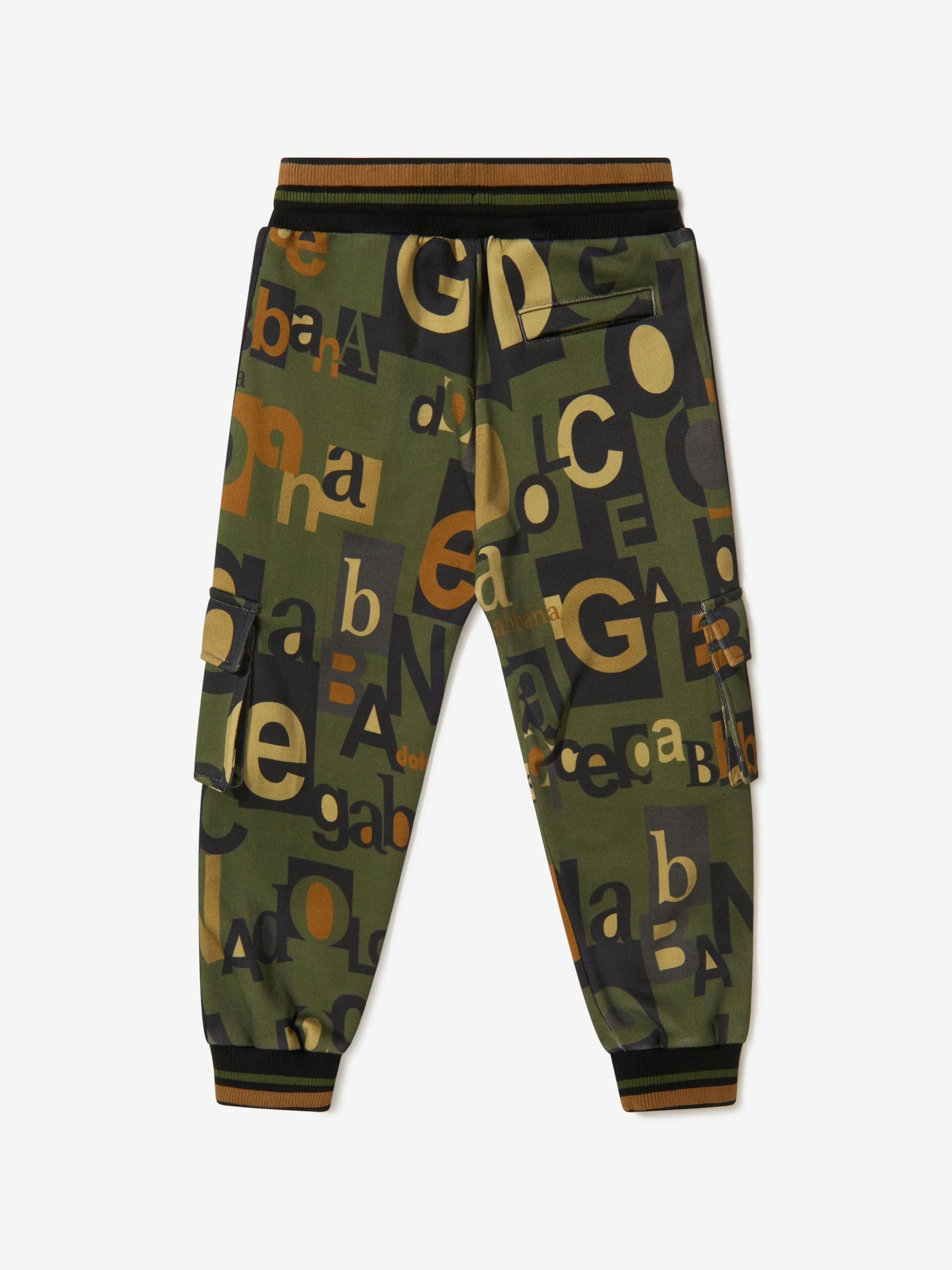 Dolce & Gabbana Boys Cotton Logo Miltary Trousers