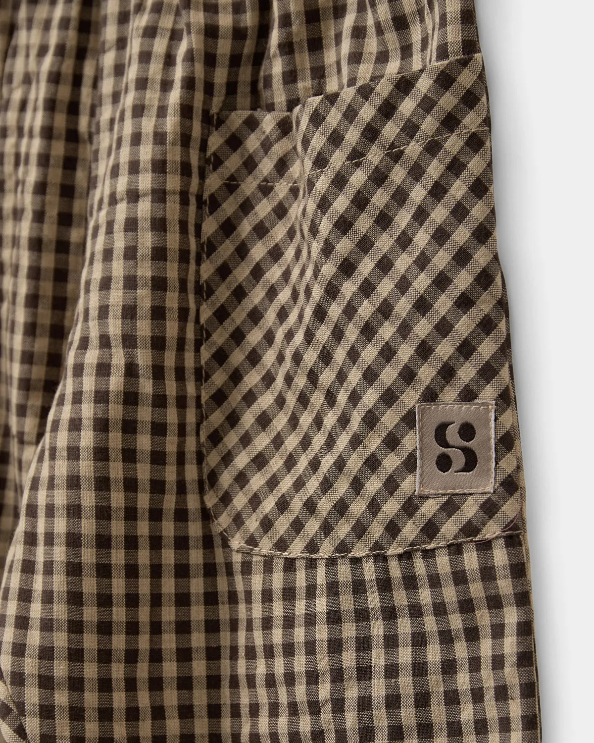 DONSB TROUSERS - Brown check