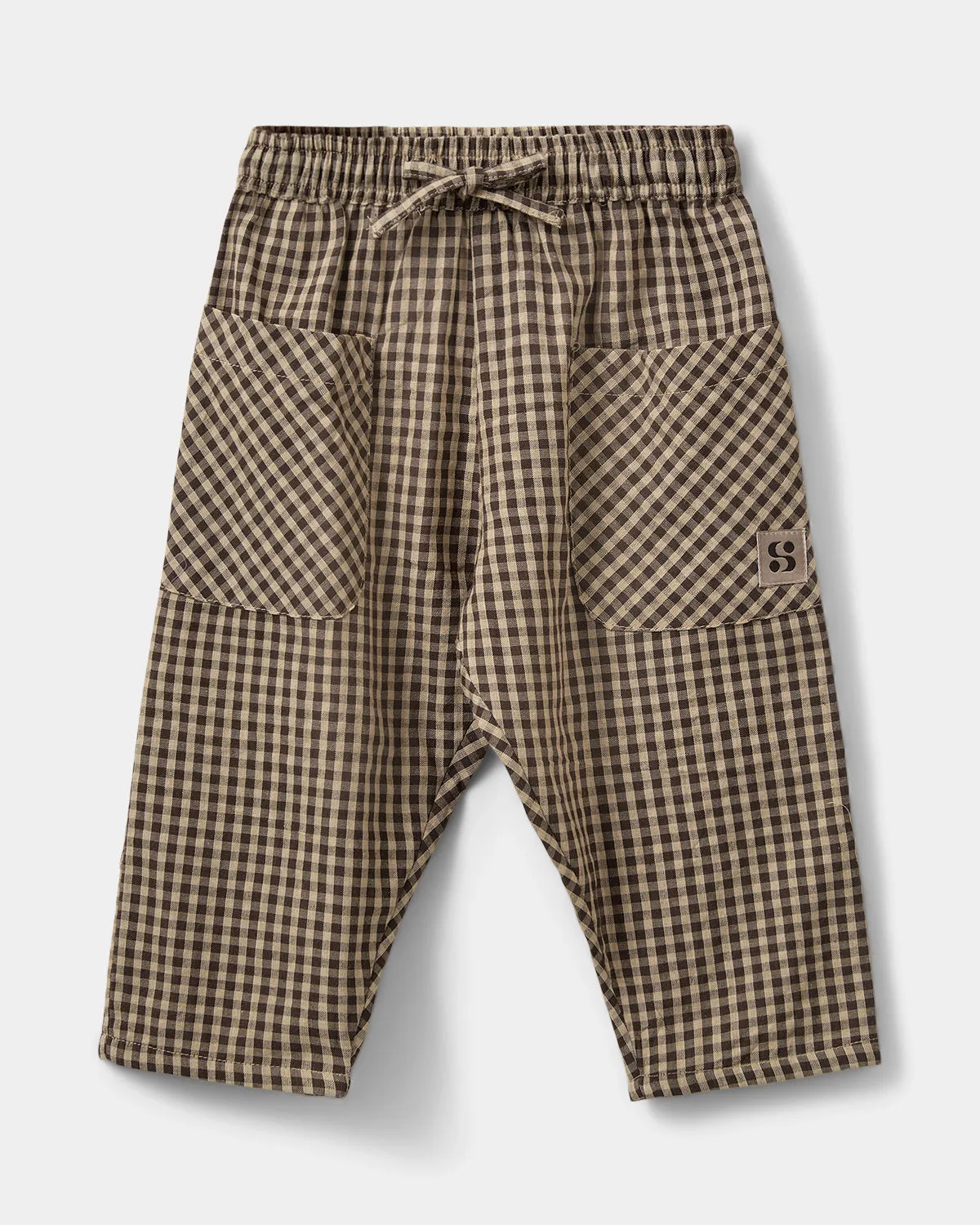 DONSB TROUSERS - Brown check