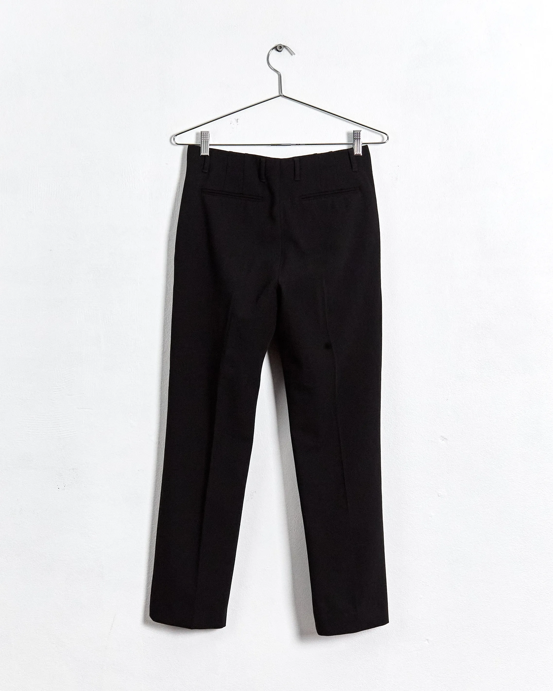 Dries Van Noten straight leg tailored trousers, black, 6