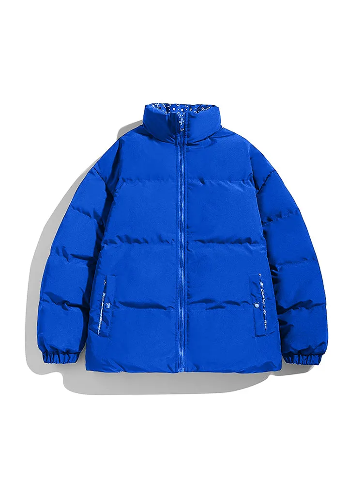 Durable Solid Color Reversible Quilted Coat