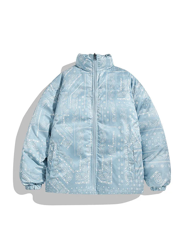 Durable Solid Color Reversible Quilted Coat