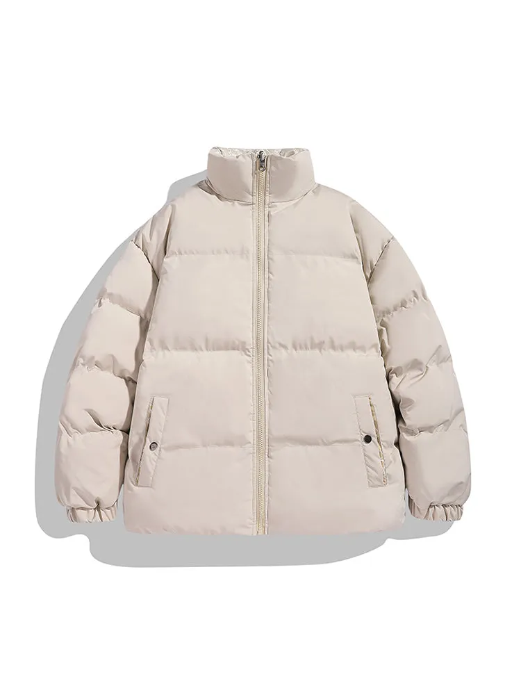 Durable Solid Color Reversible Quilted Coat