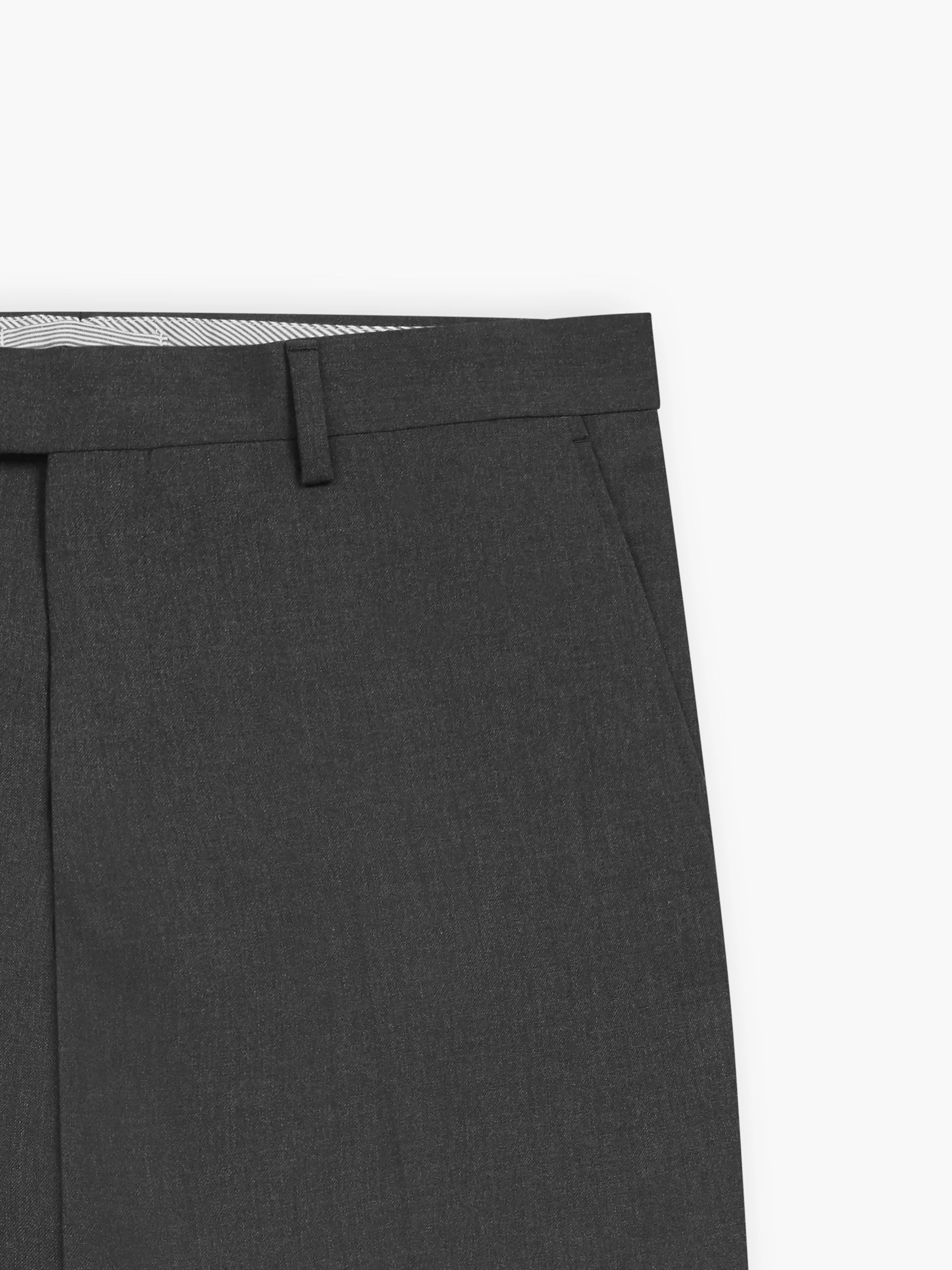 Edgware Wool Slim Charcoal Suit Trouser