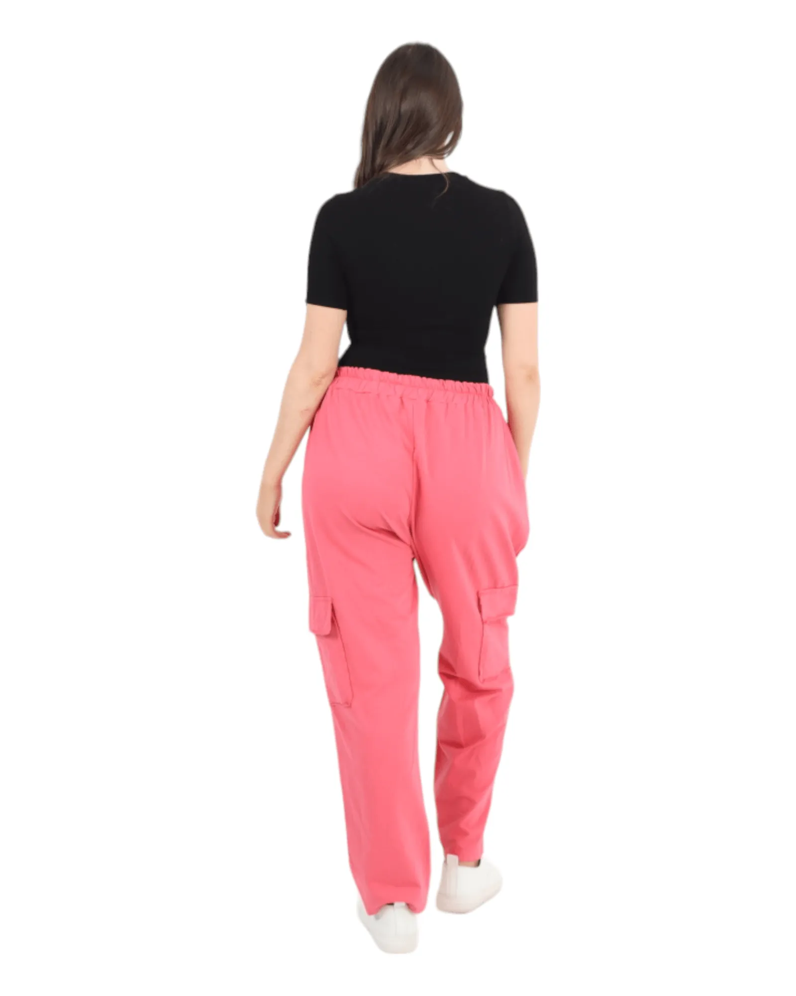 Elastic Waist Jersey Trousers