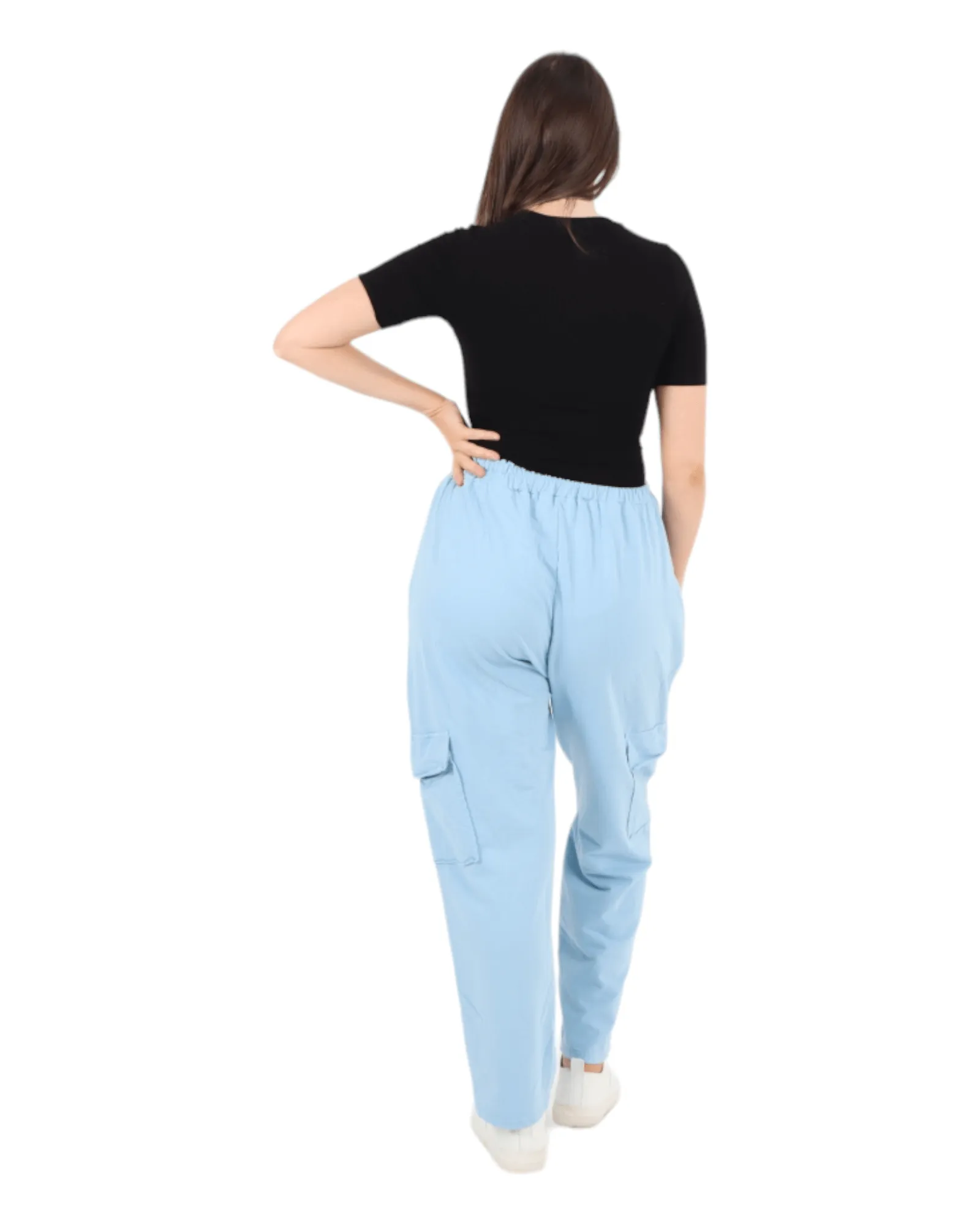 Elastic Waist Jersey Trousers