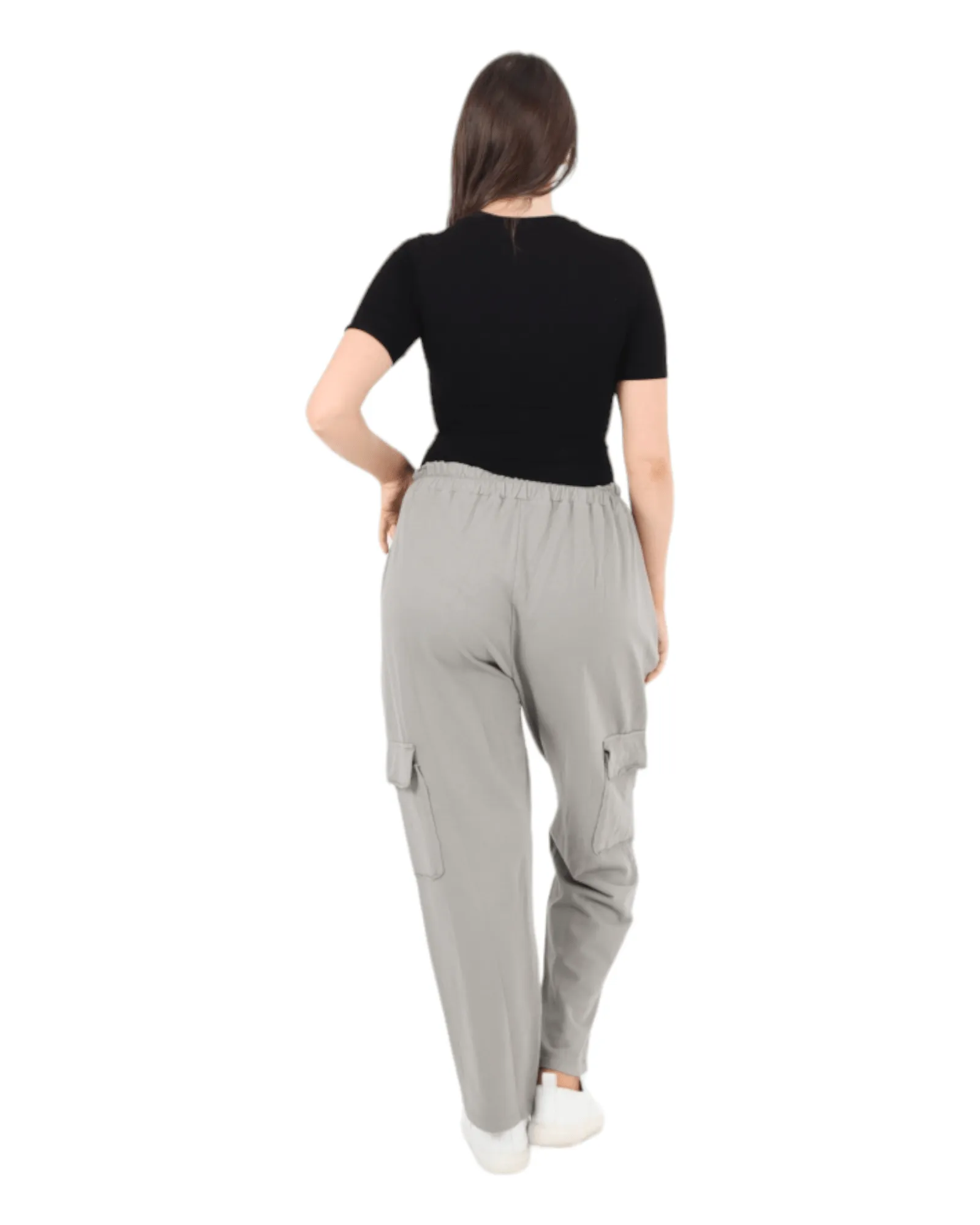 Elastic Waist Jersey Trousers