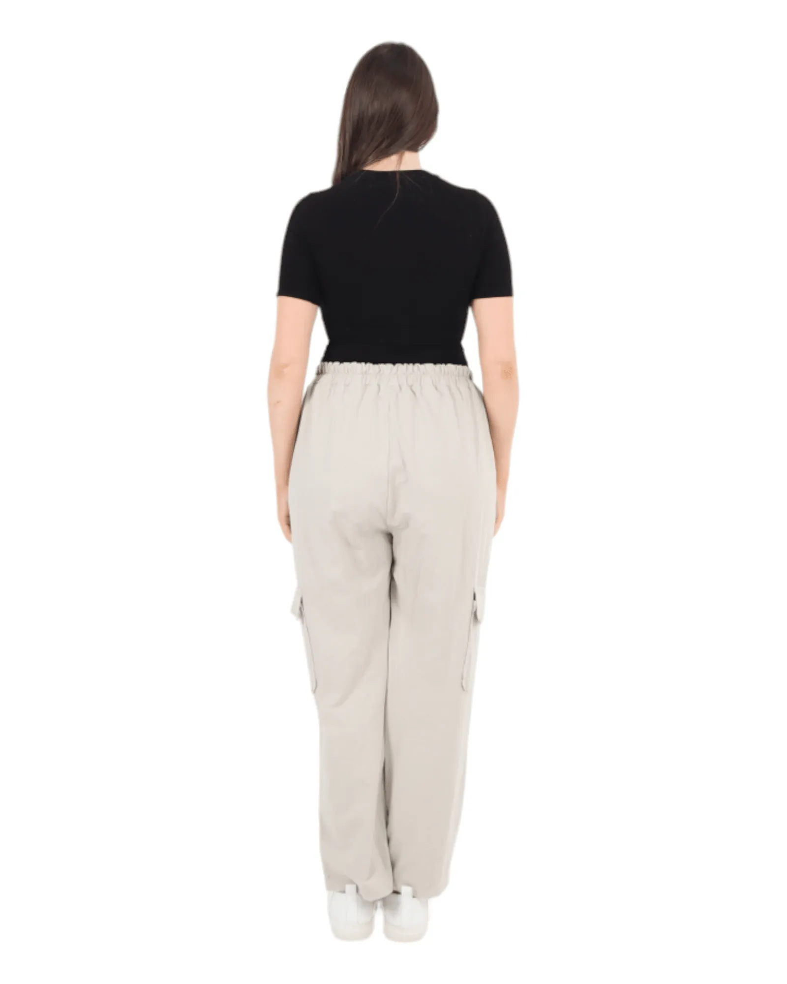 Elastic Waist Jersey Trousers