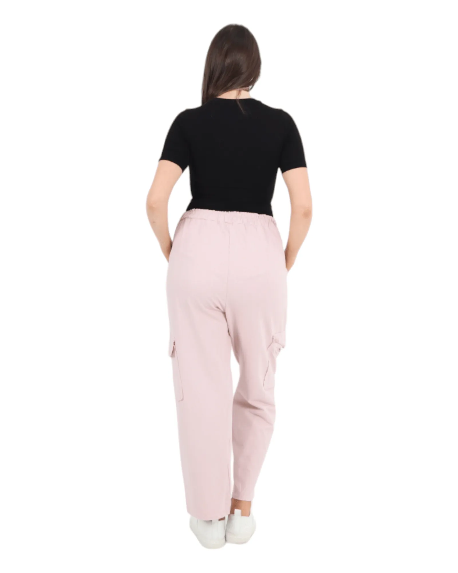 Elastic Waist Jersey Trousers