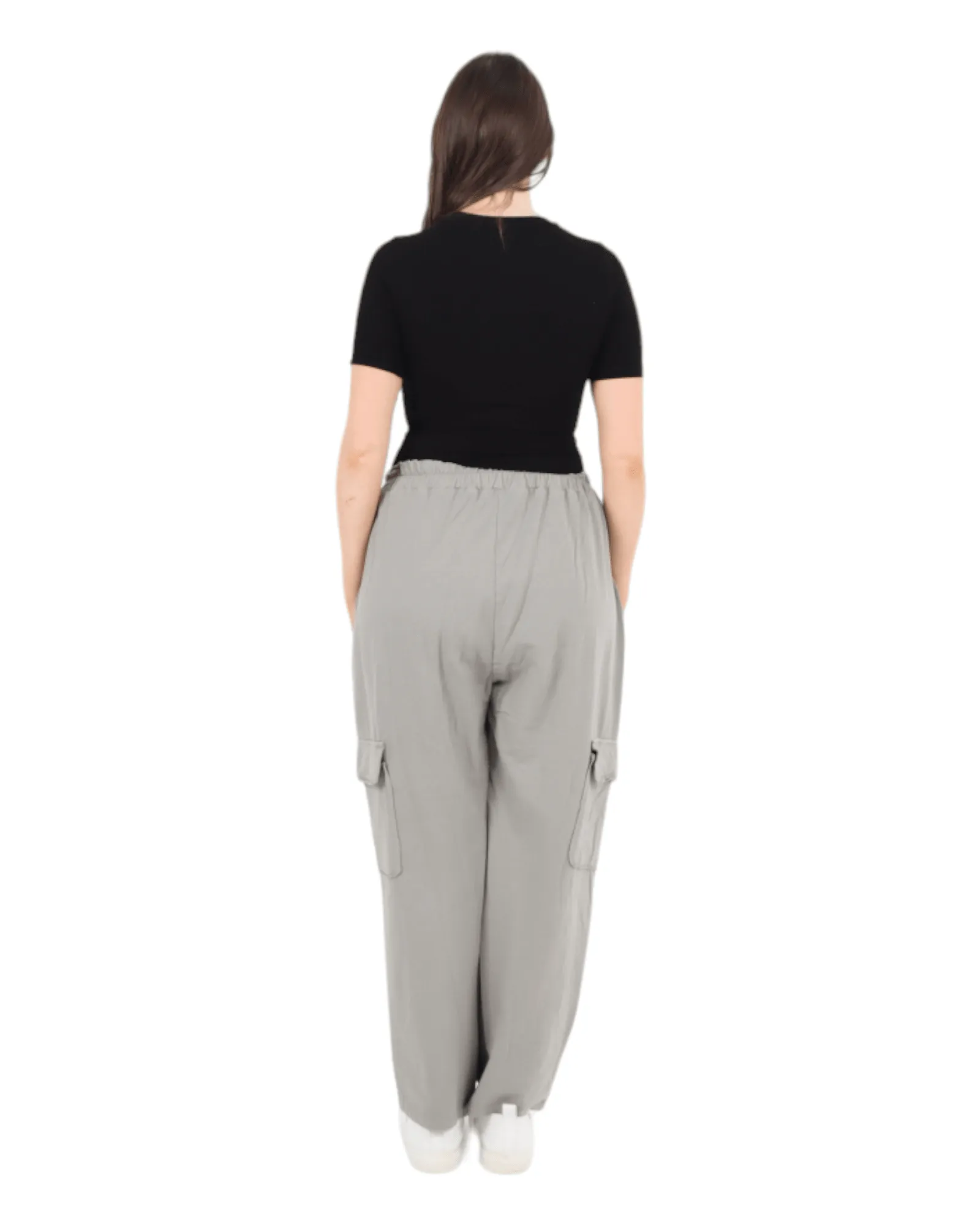 Elastic Waist Jersey Trousers