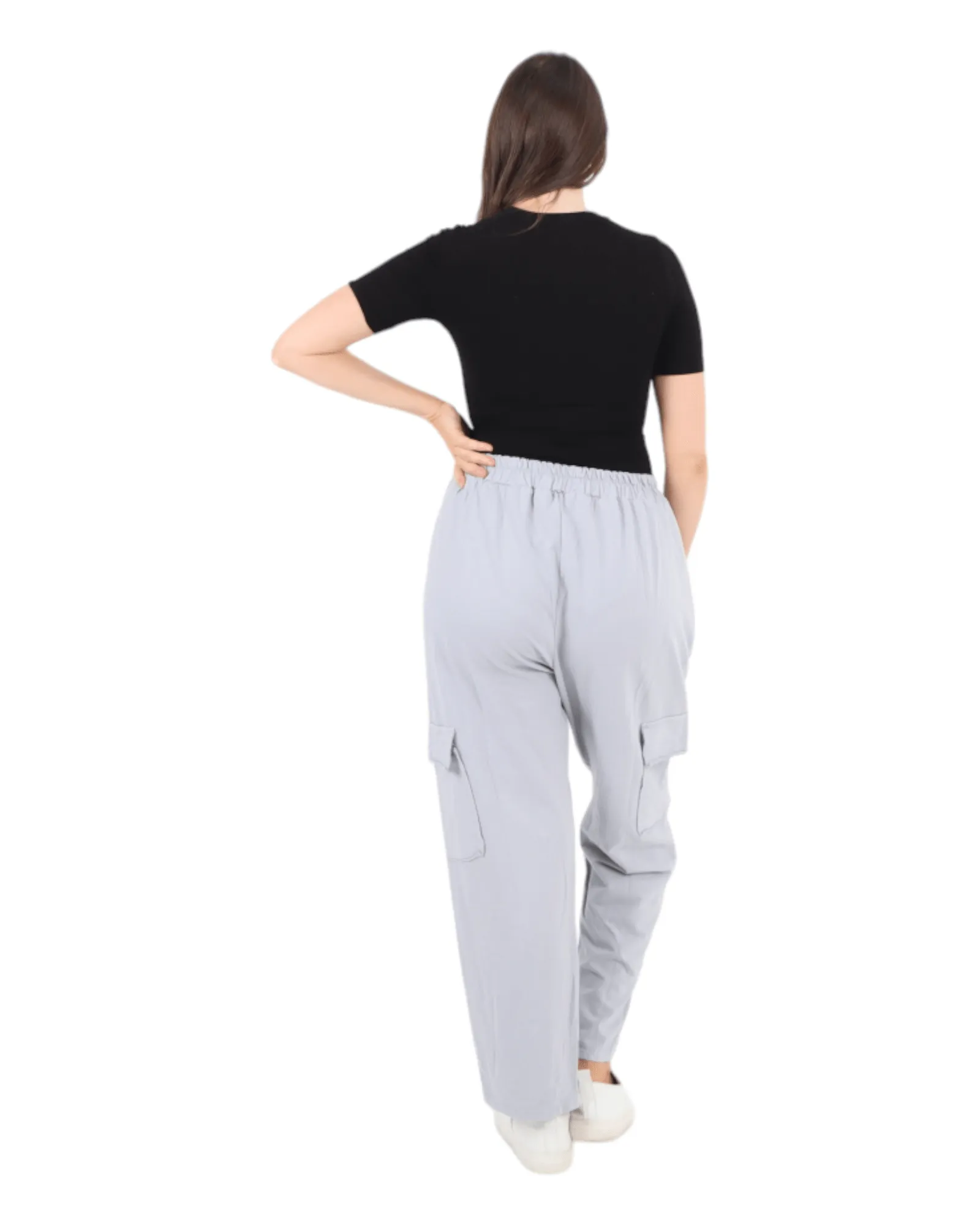 Elastic Waist Jersey Trousers