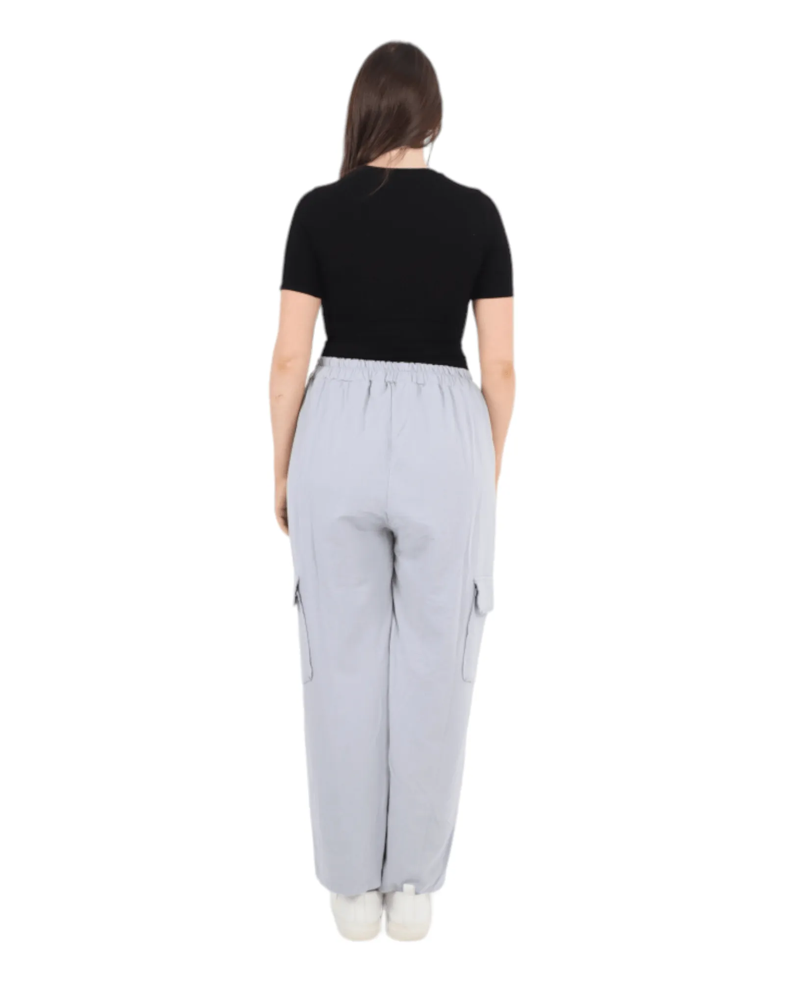 Elastic Waist Jersey Trousers