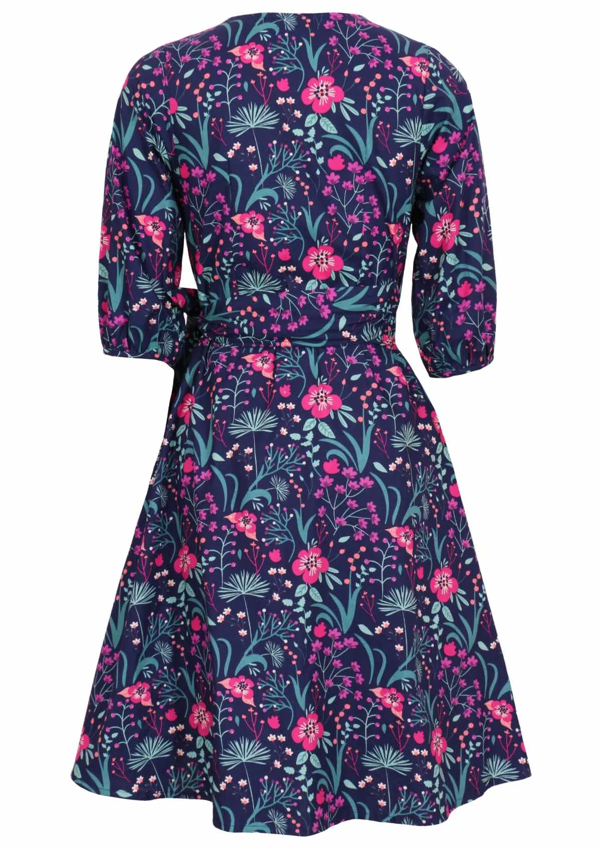 Ella Wrap Dress Dianthus