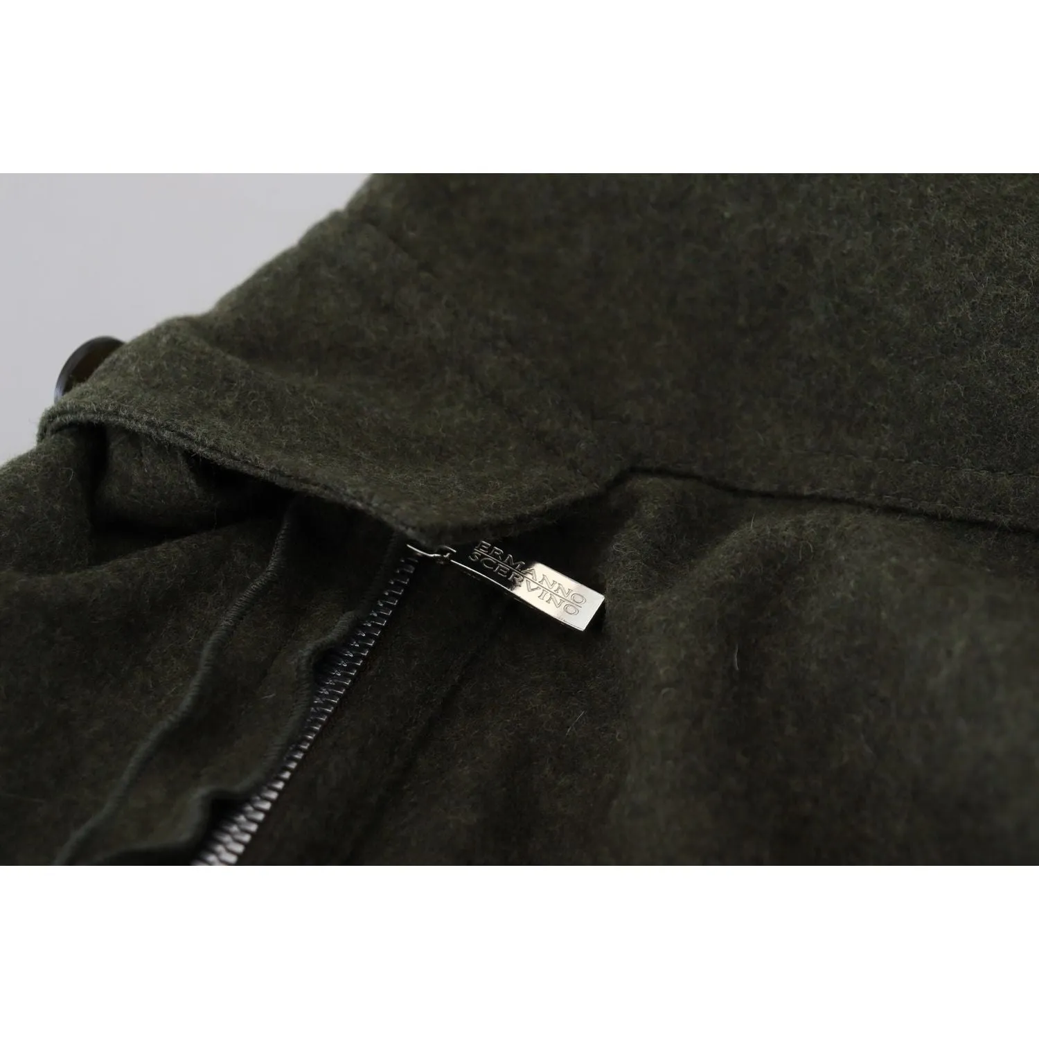 Ermanno Scervino Elegant Tapered Green Wool-Blend Pants