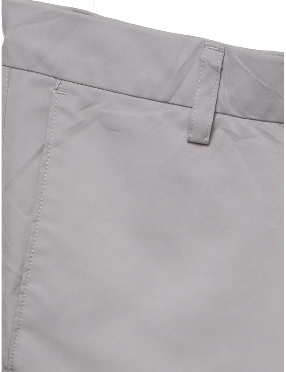 Fila Light Grey Straight-Fit Trousers - W30 L31