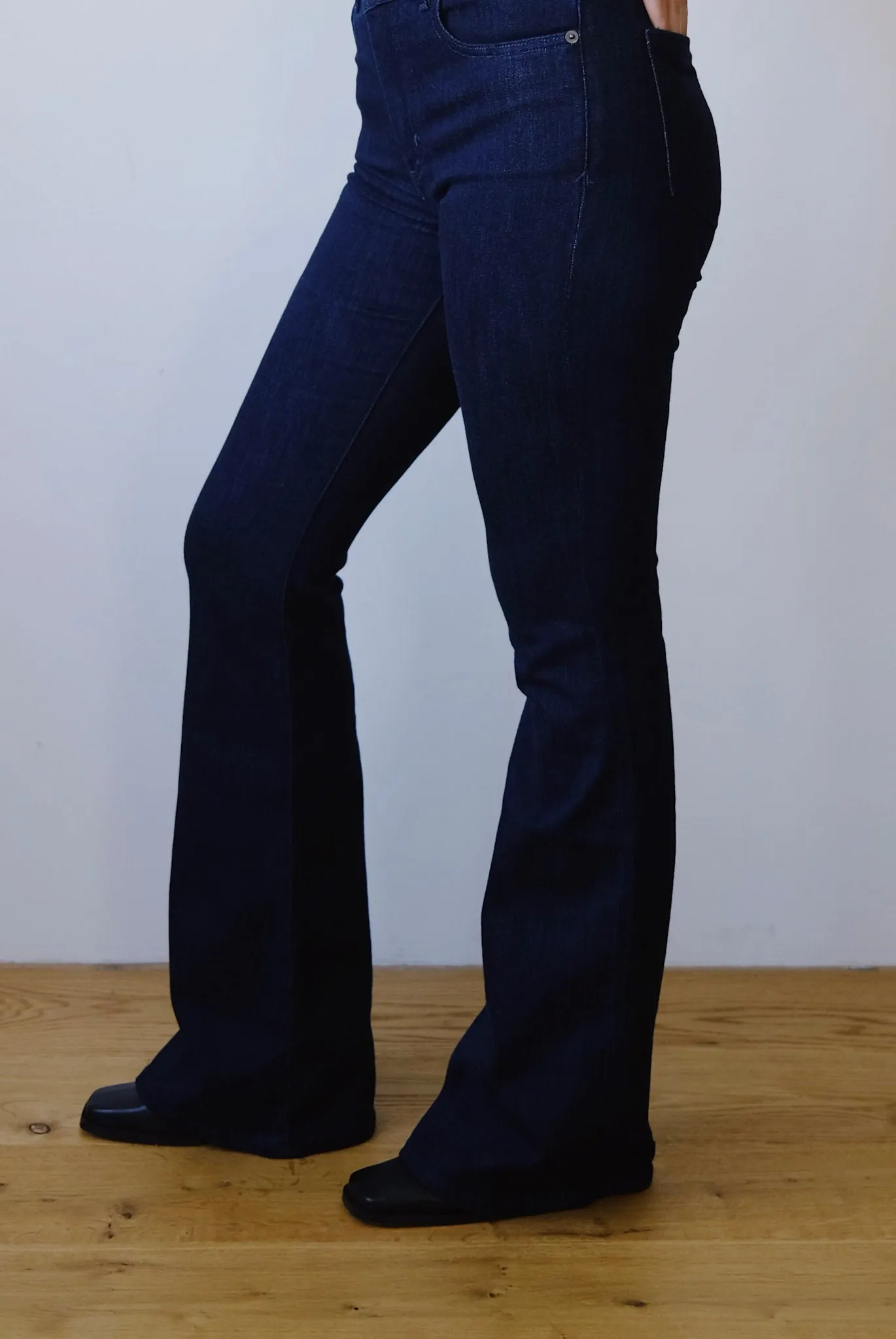 flared jeans - anamaa - dark cyanic