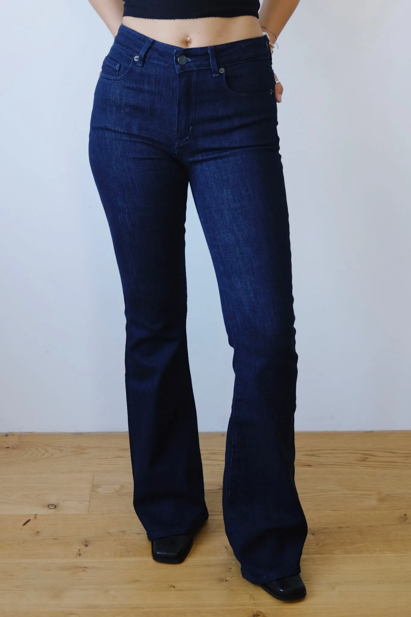 flared jeans - anamaa - dark cyanic