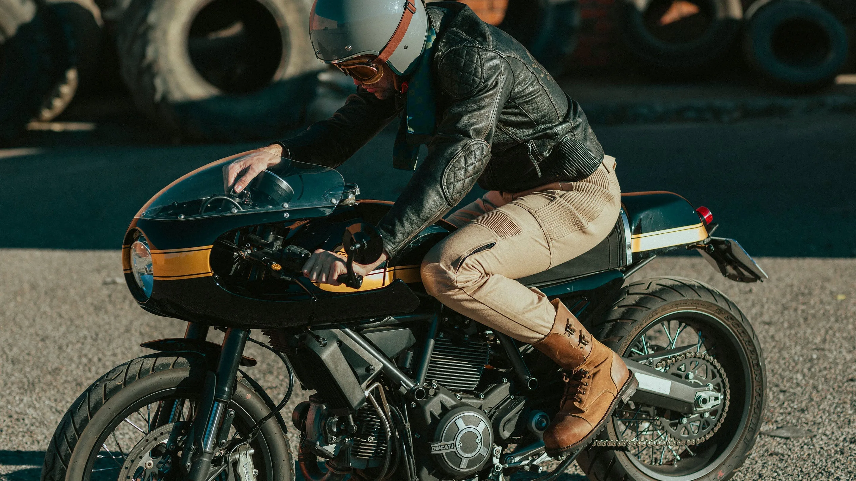 Fuel Motorcycles Marshal Trousers - Sand