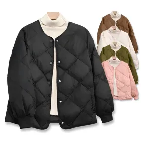 Generous Oversized Quilted Puffer Jacket / Short Padding / Thick Volume / Big Size - 🏆 #82 - Clothing/Accessories - Best of December