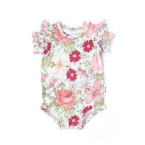 Gigi and Max Sutton Floral Flutter Bodysuit