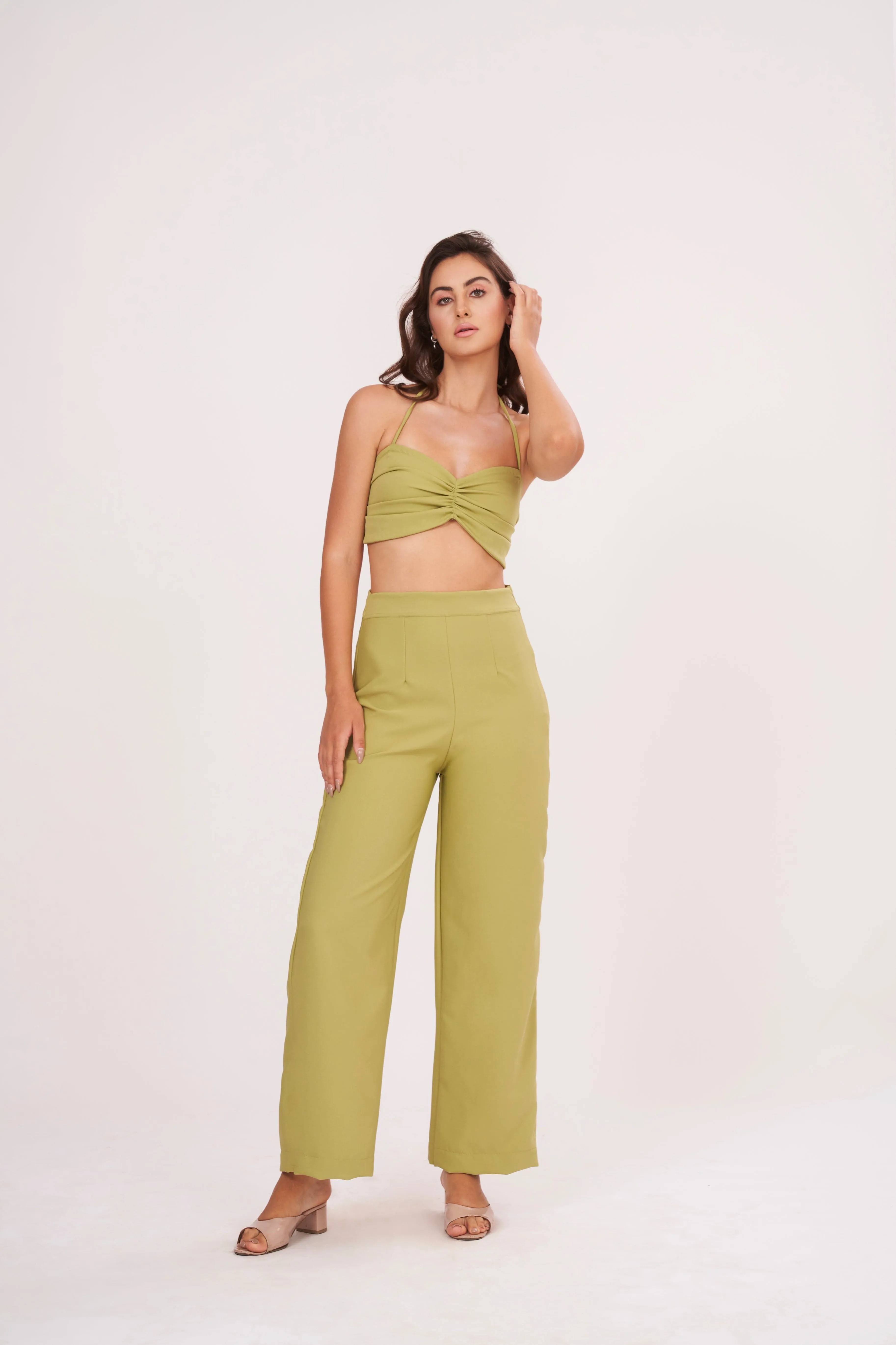 Green Hues Parallel Trouser