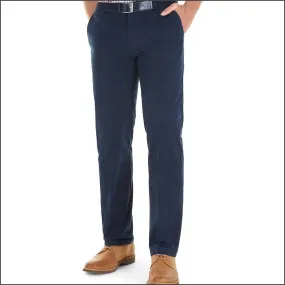 Gurteen Longford Autumn Navy Stretch Cotton Chino--