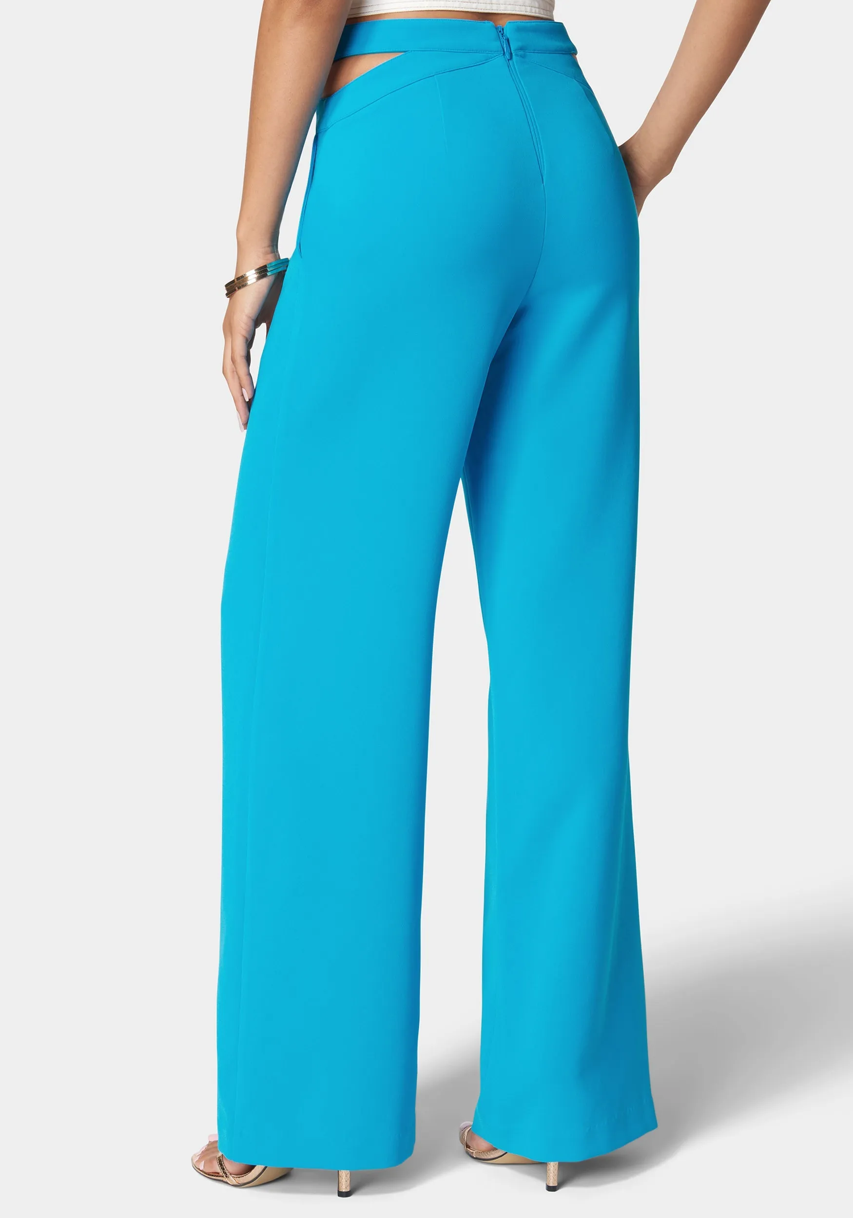 High Waist Side Cutout Trouser