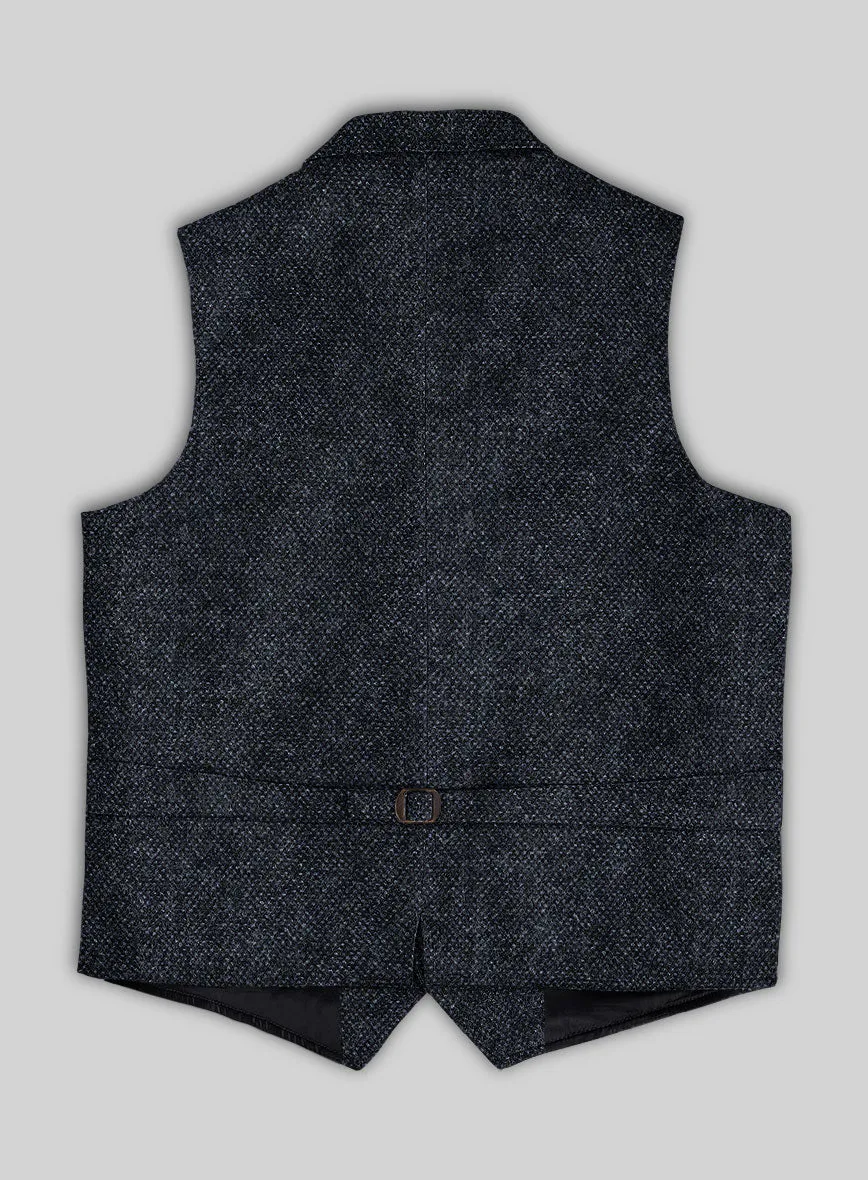 Highlander Heavy Blue Bedford Tweed Hunting Vest