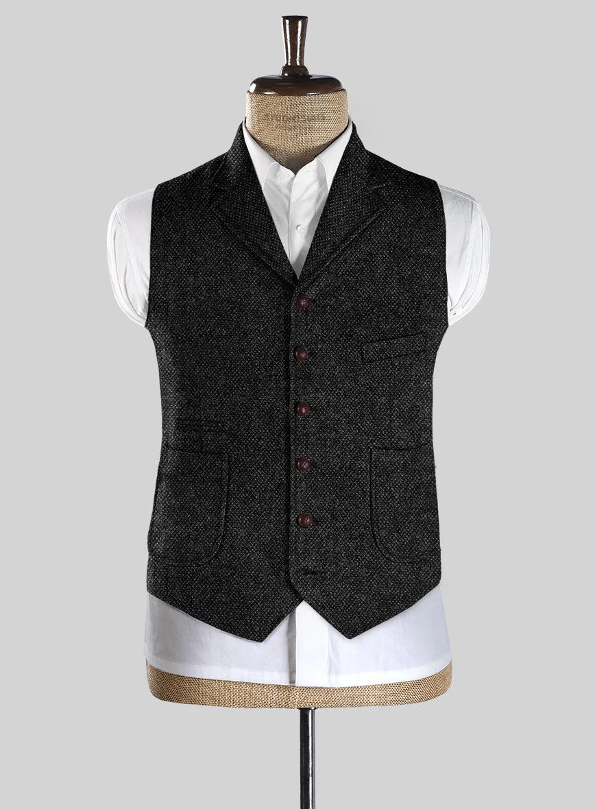 Highlander Heavy Charcoal Bedford Tweed Hunting Vest