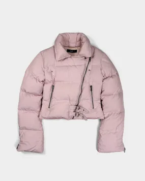 Iceberg Pink Cropped Puffer Jacket 2000's