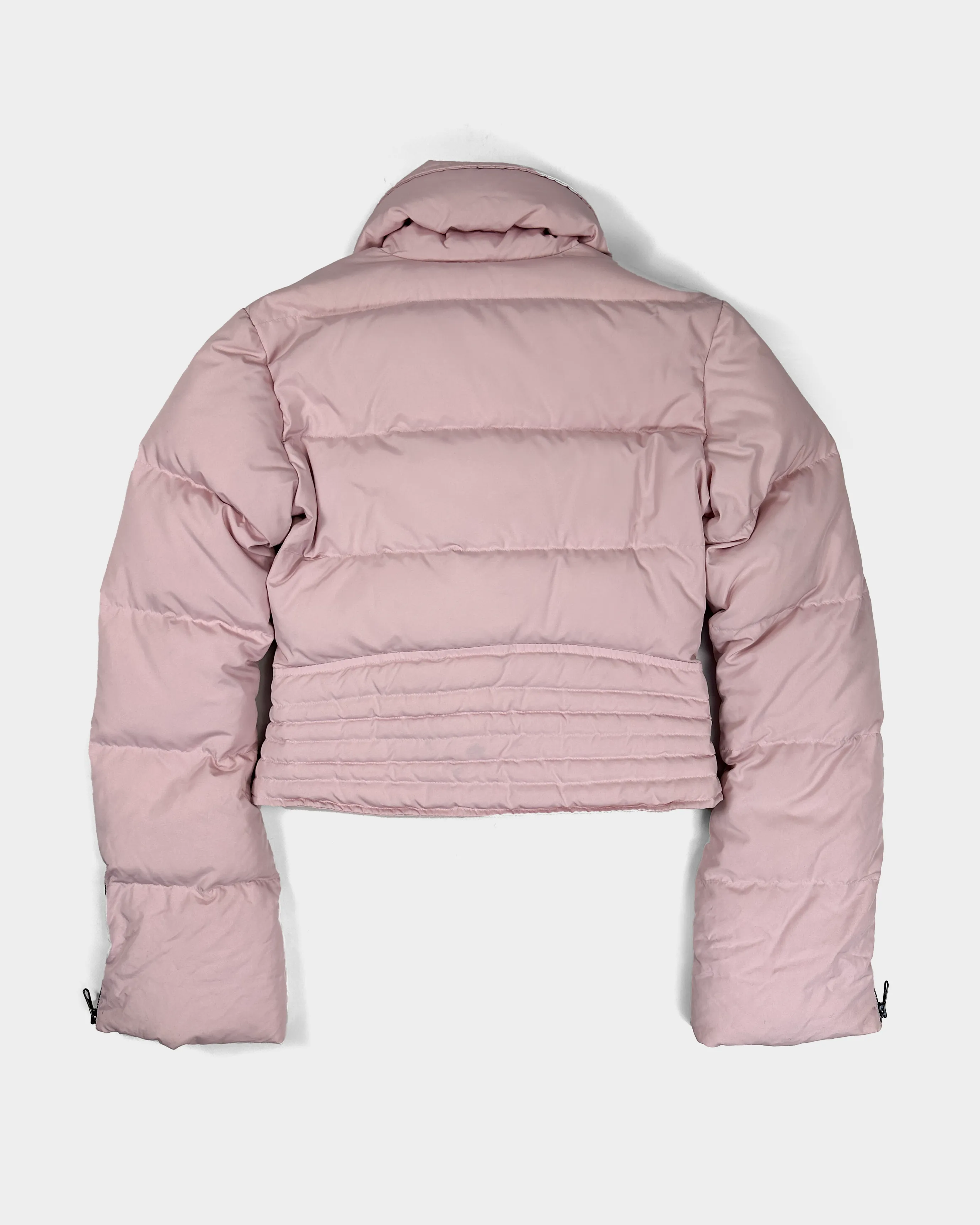 Iceberg Pink Cropped Puffer Jacket 2000's