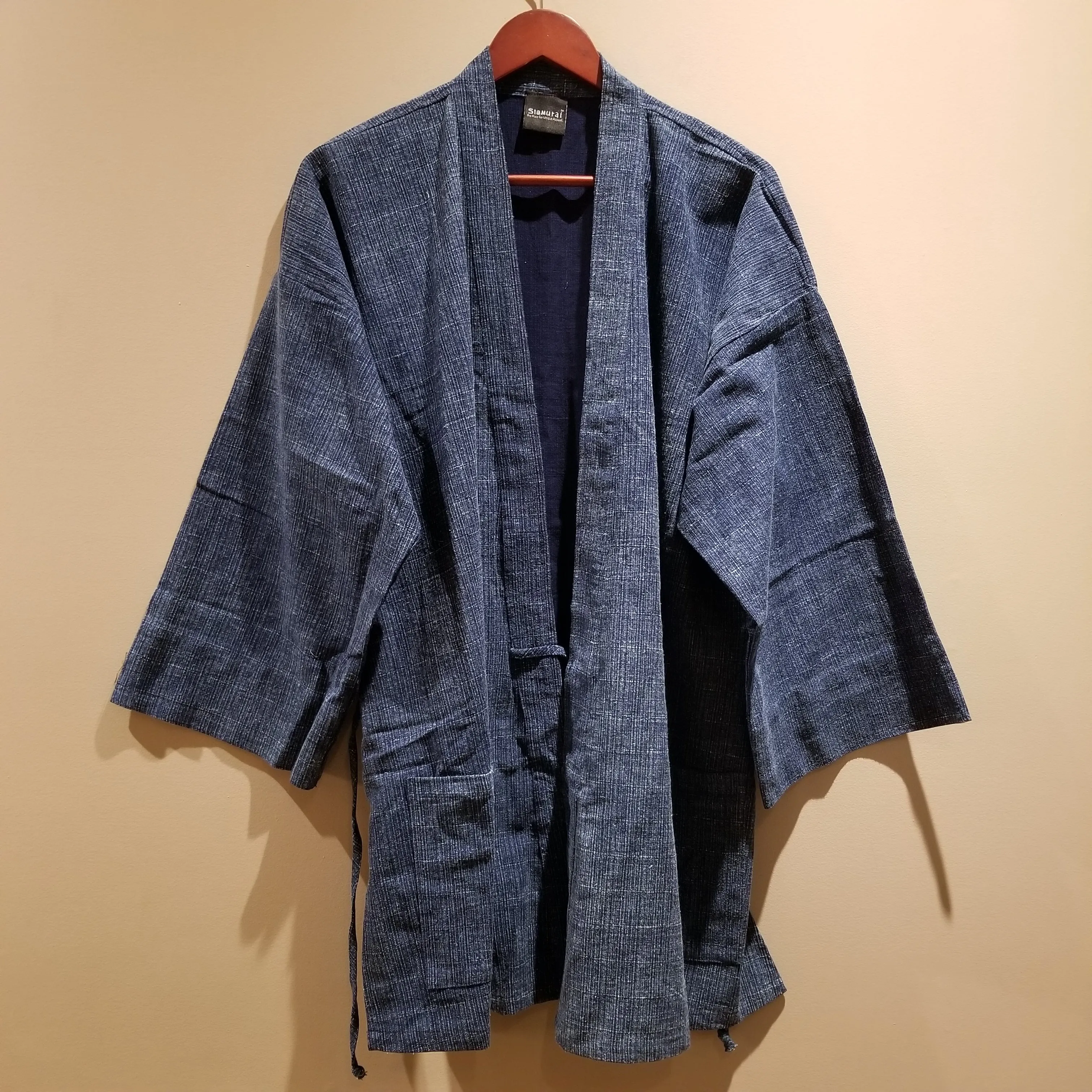 Indigo Stonewash Blue Noragi Kimono Jacket