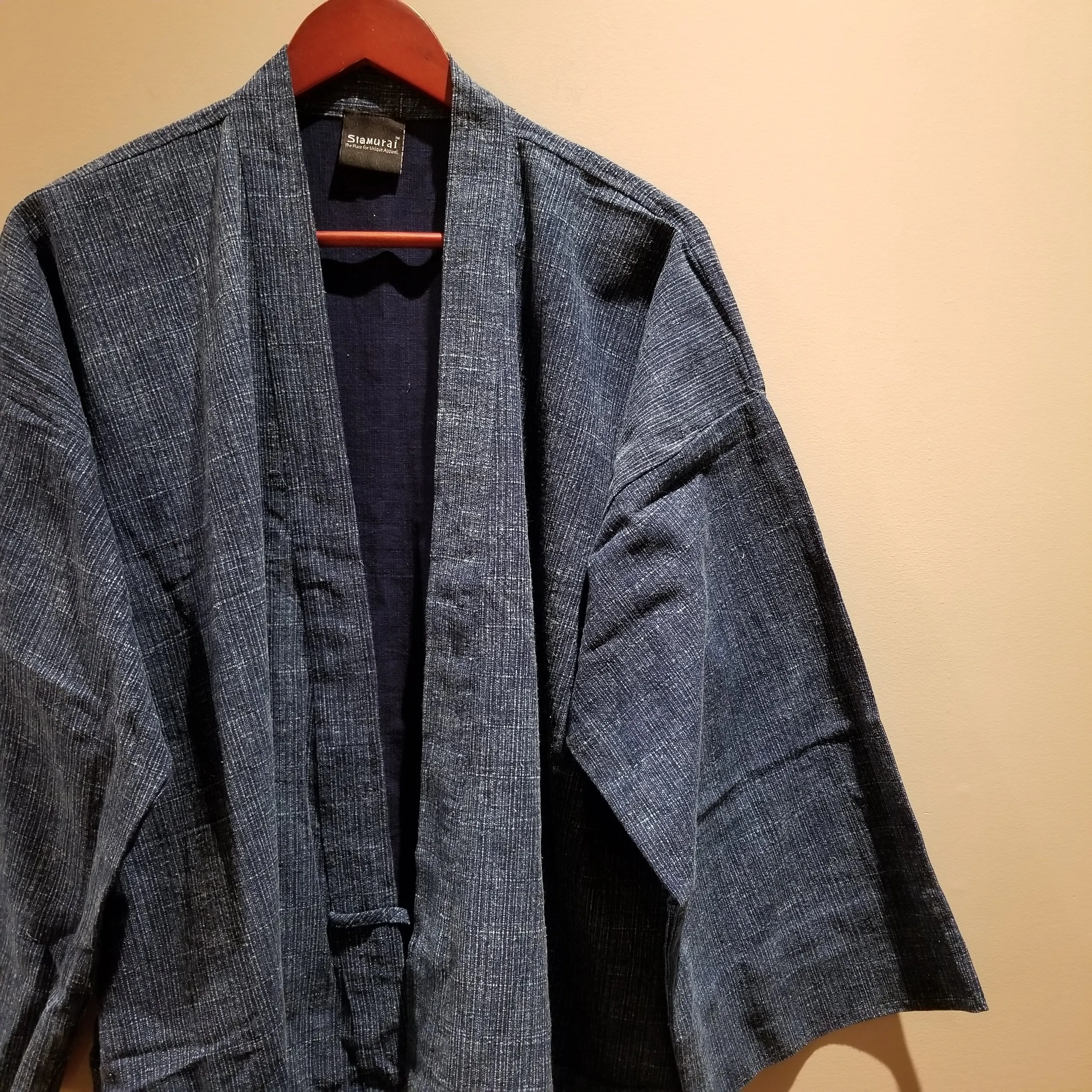 Indigo Stonewash Blue Noragi Kimono Jacket