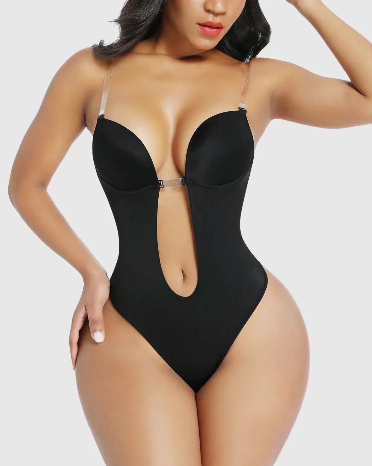 Invisible Backless & Strapless Deep Plunge Bodysuit & Bra