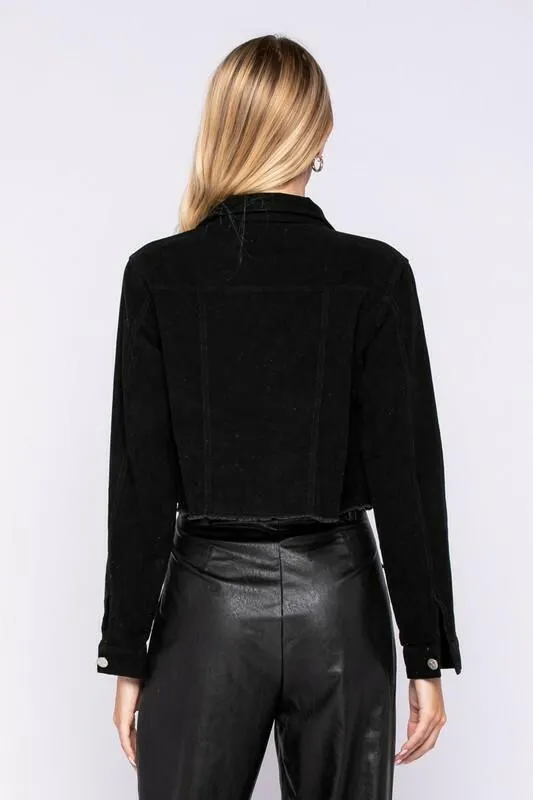 Jane Black Corduroy Cropped Jacket