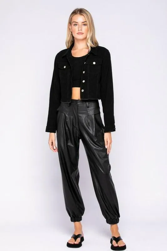 Jane Black Corduroy Cropped Jacket