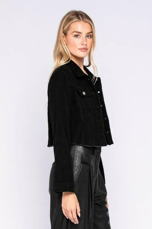 Jane Black Corduroy Cropped Jacket