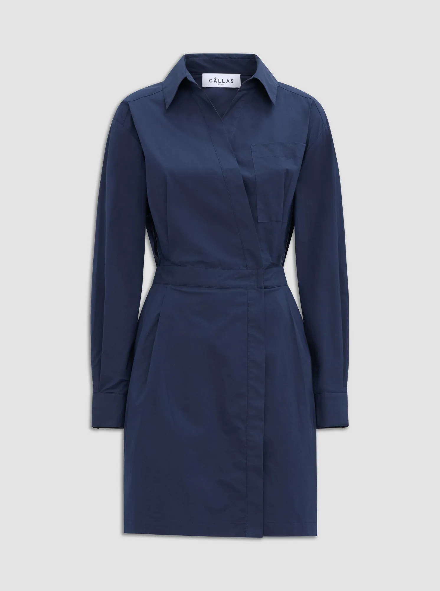 JAXINA Wrap shirt dress Navy