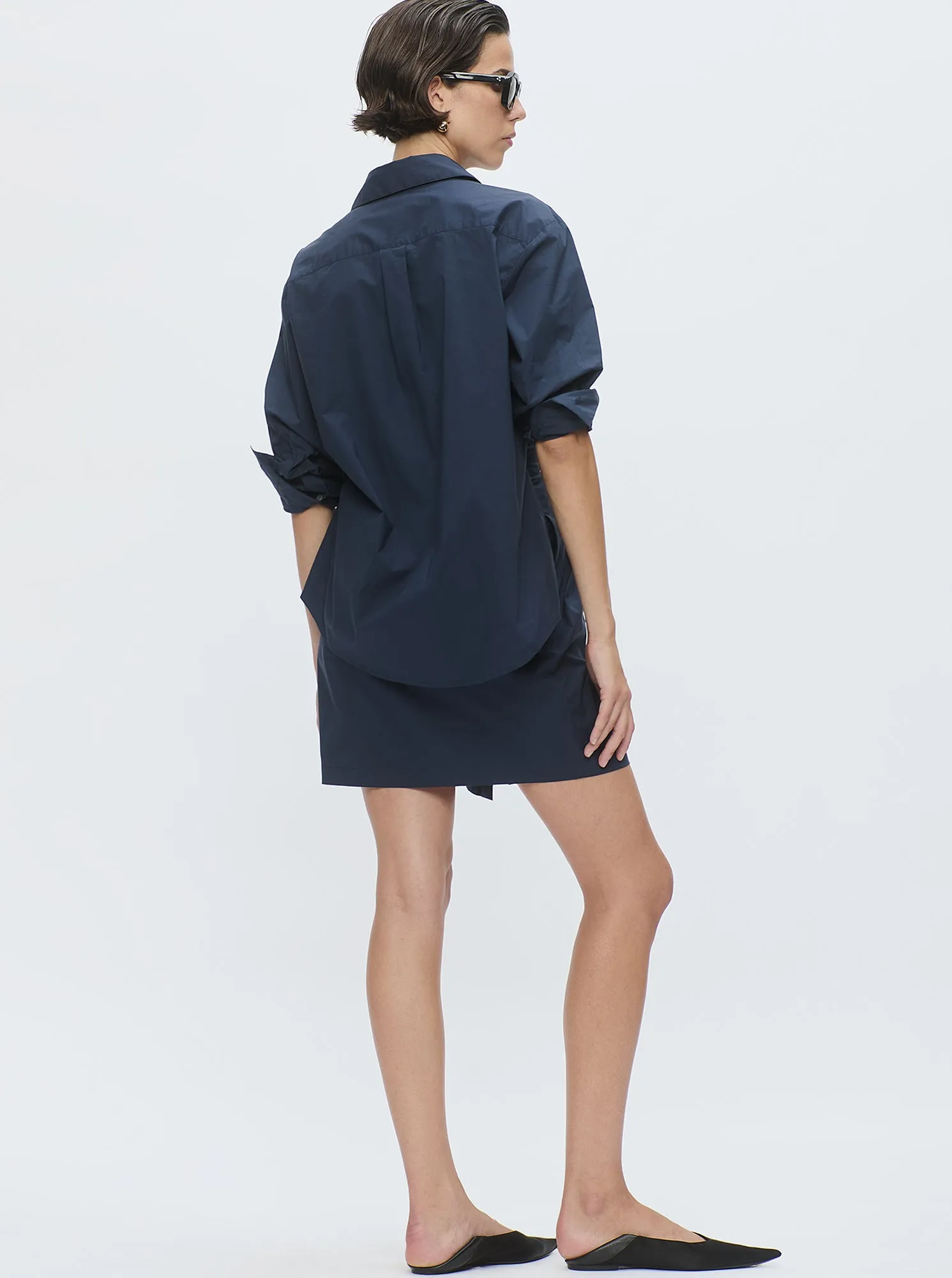 JAXINA Wrap shirt dress Navy