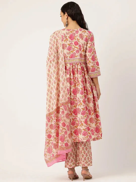 Kamini Kurta Set | Rose