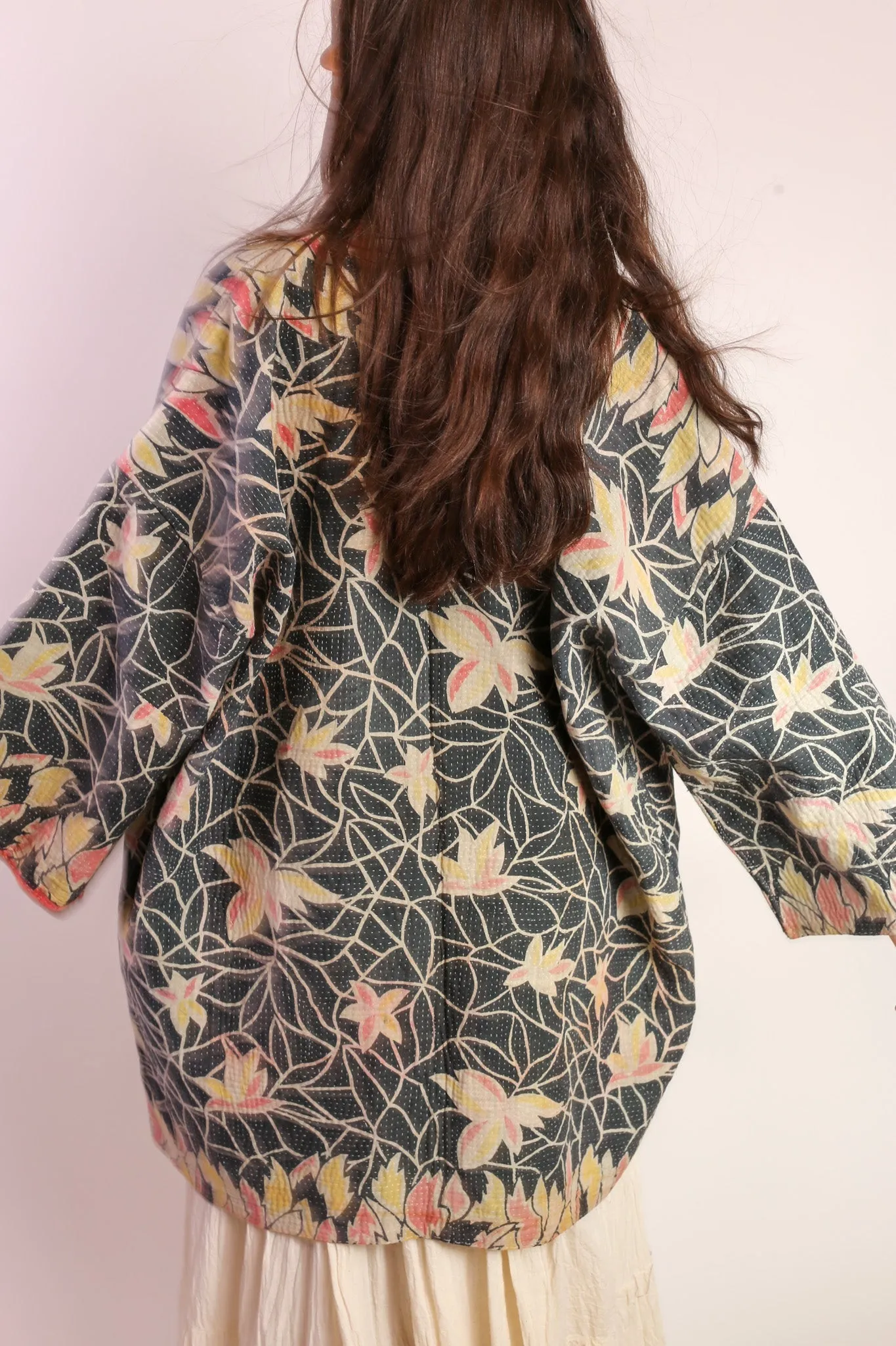 KANTHA  KIMONO JACKET LAMAZ