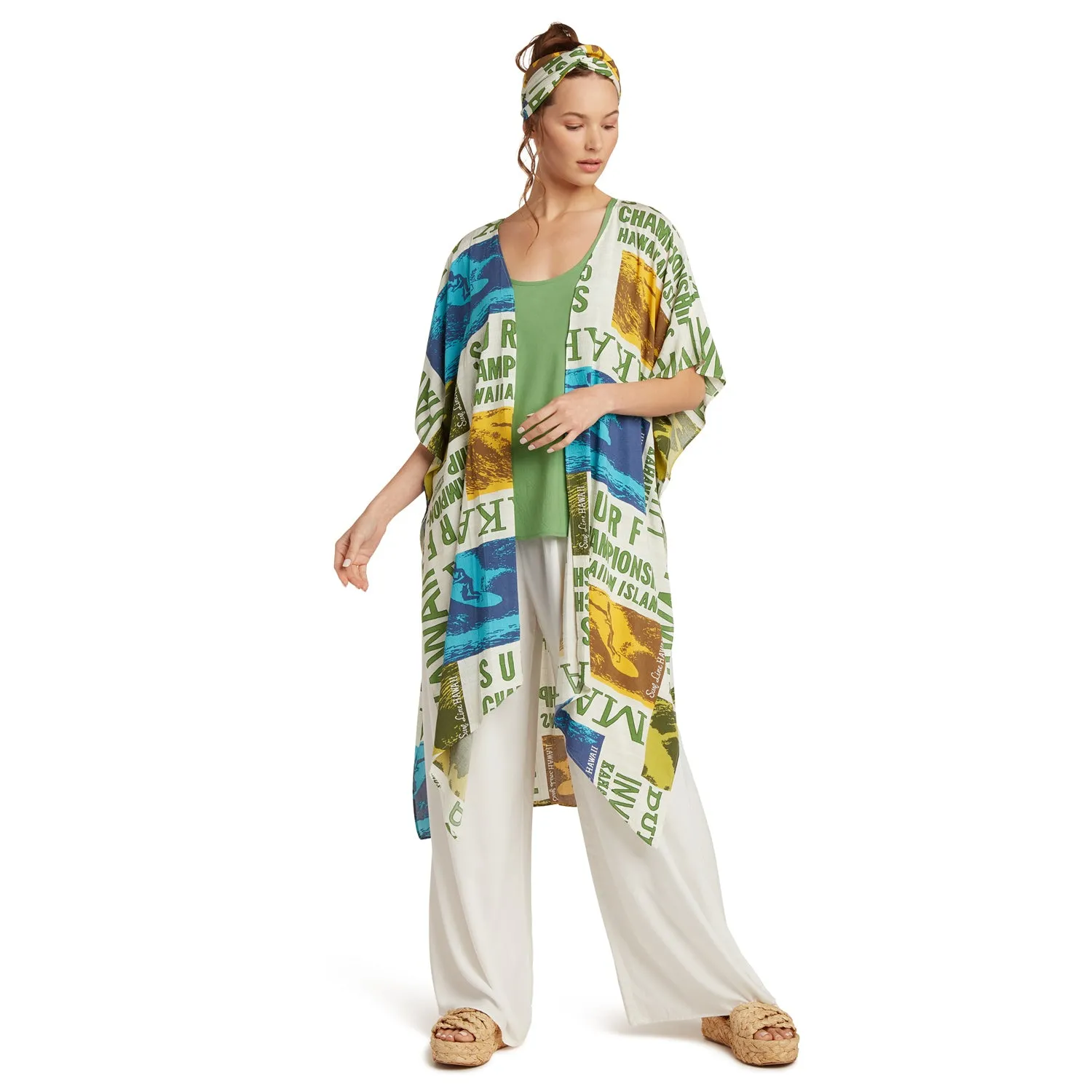 Kimono Jacket - Surf Contest White