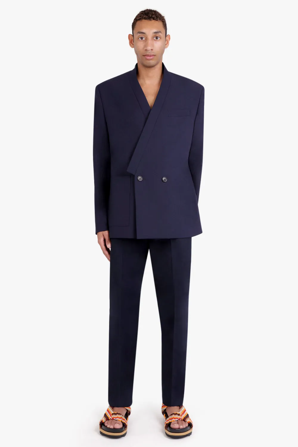 Kimono Tailored Jacket | Midnight Blue