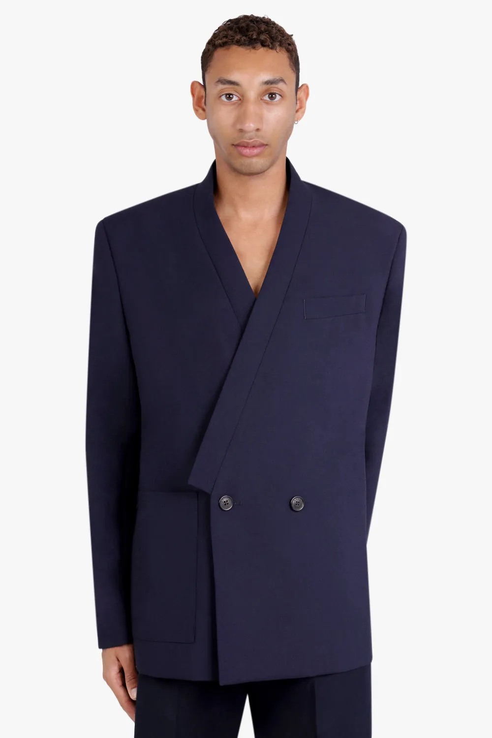 Kimono Tailored Jacket | Midnight Blue